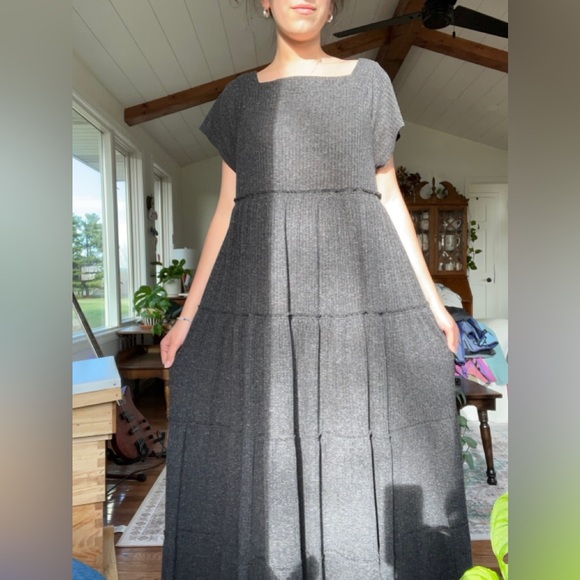 Free People Dresses & Skirts - Free People Charcoal Maxi Dress